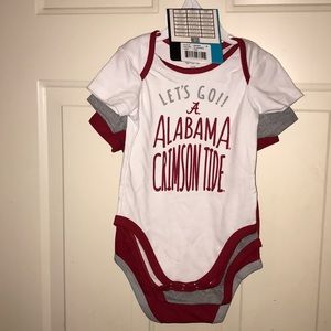 NWT, Crimson Tide onesie 3-pack